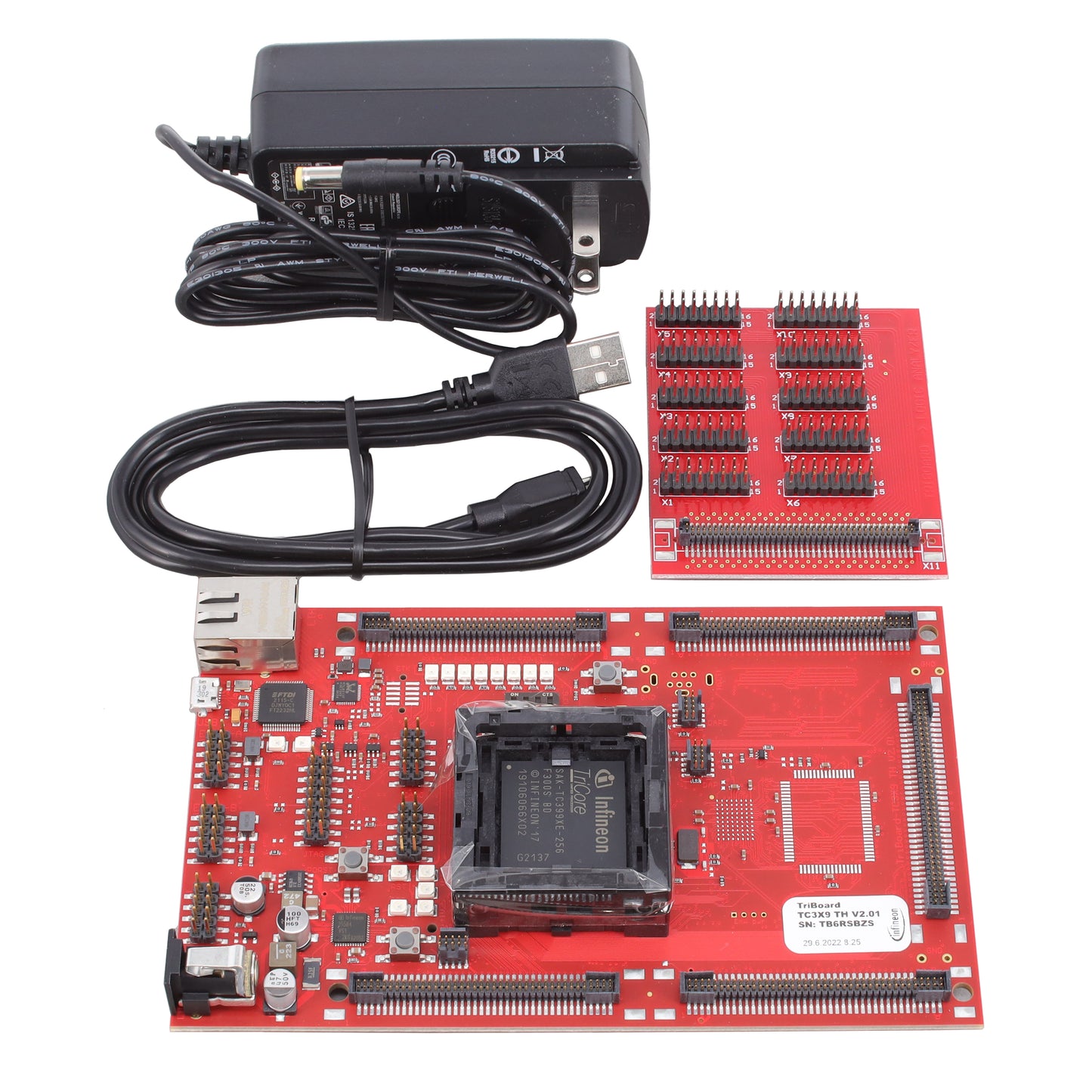 Infineon Technologies KITA2GTC3995VTRBSTOBO1 AURIX™ AURIX TC399 5V TRB SOCKET BRD MCU 32 bits TriCore™