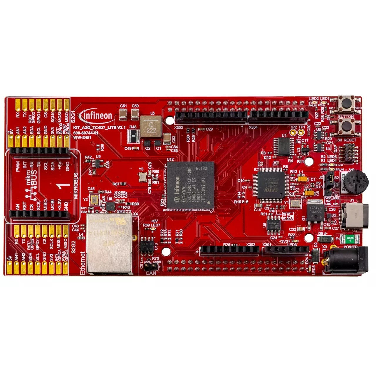 Infineon Technologies KITA3GTC4D7LITETOBO1 AURIX™ MCU 32-Bit