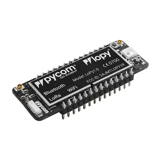Pycom Ltd. LOPY - Transceptor;802.11 b/g/n (Wi-Fi, WiFi, WLAN), Bluetooth® Smart Ready 4.x Dual Mode (BLE), LoRa® (LoRaWAN®), Sigfox