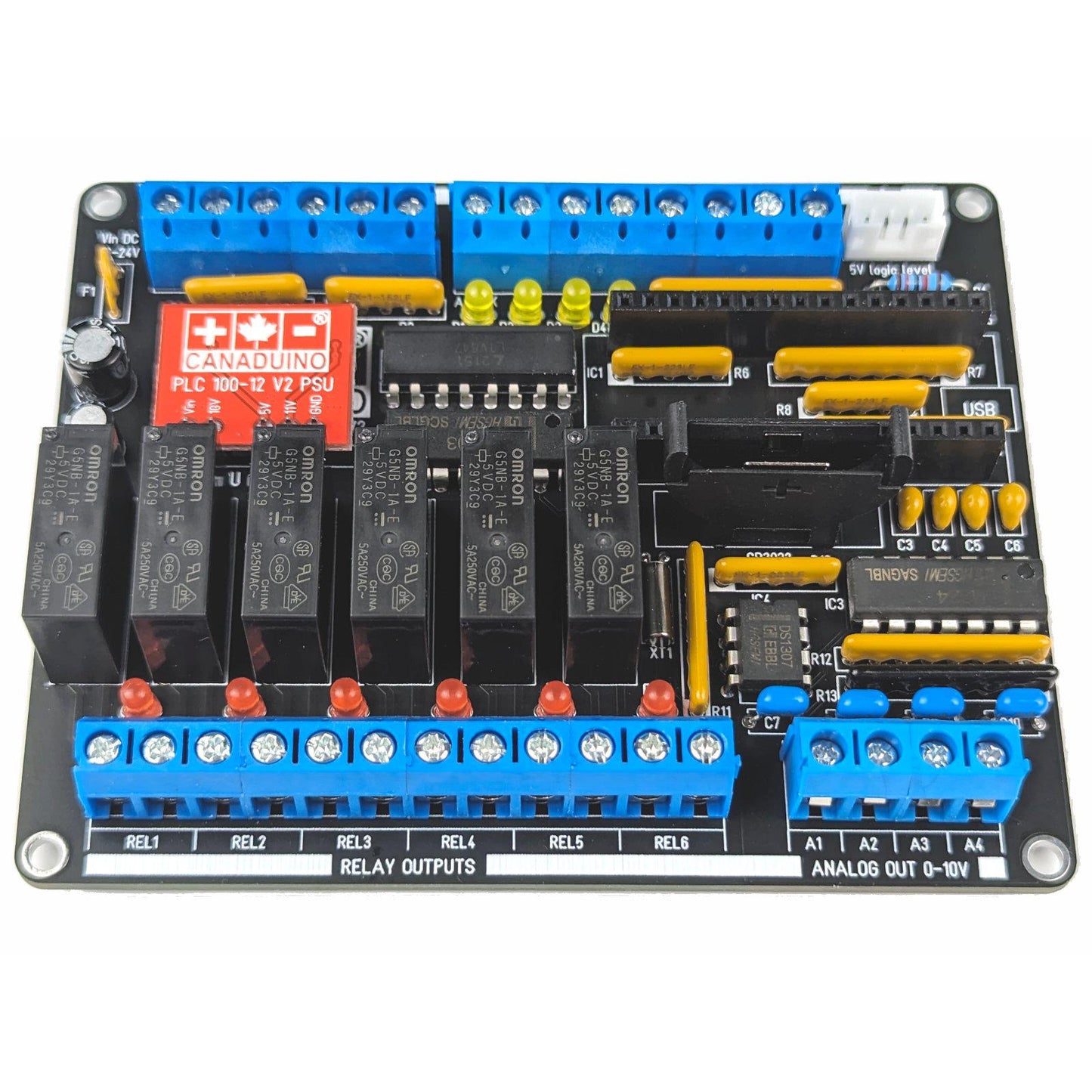 CANADUINO® 26442 - MEGA328 DIY PLC KIT ARDUINO COMP