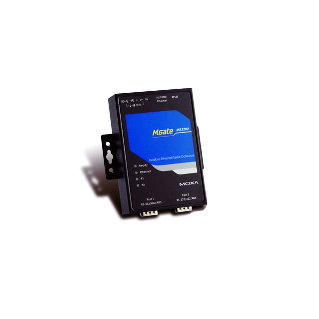 Moxa MGATE MB3280 Mgate MB3280 2 Port RS-232/422/485 Modbus TCP Gateway