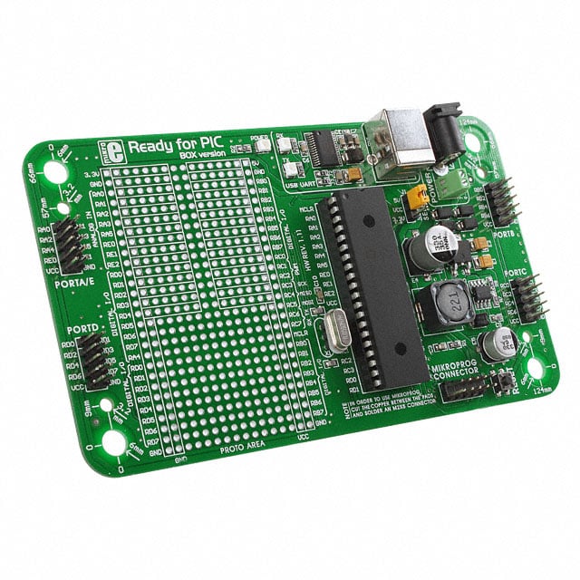 MikroElektronika MIKROE-766 PIC® BRD READY PIC PIC18F45K22 EVAL