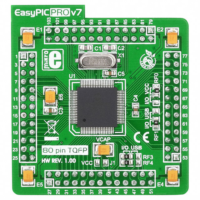 MikroElektronika MIKROE-996 PIC® EASYPIC PRO V7 PIC18F87K22 EVAL