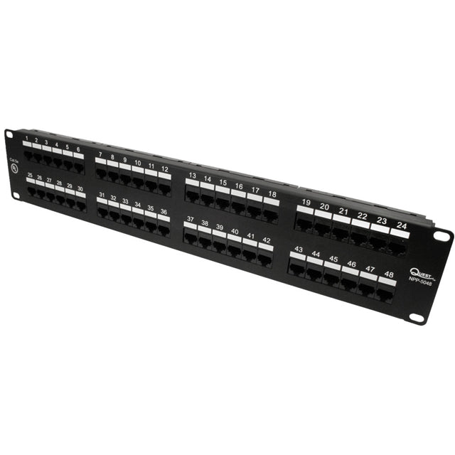 Quest Technology International Inc. NPP-5048 NPP Patch Panel, Cat5e RJ45 Jack