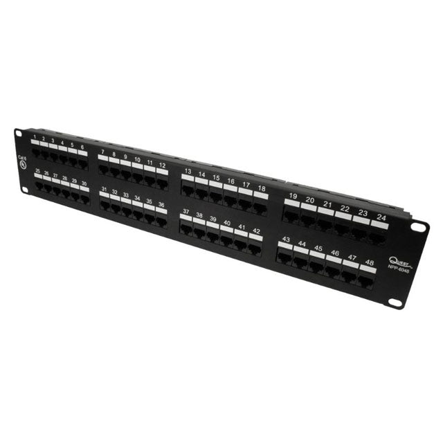 Quest Technology International Inc. NPP-6048 NPP Patch Panel, Cat6 RJ45 Jack