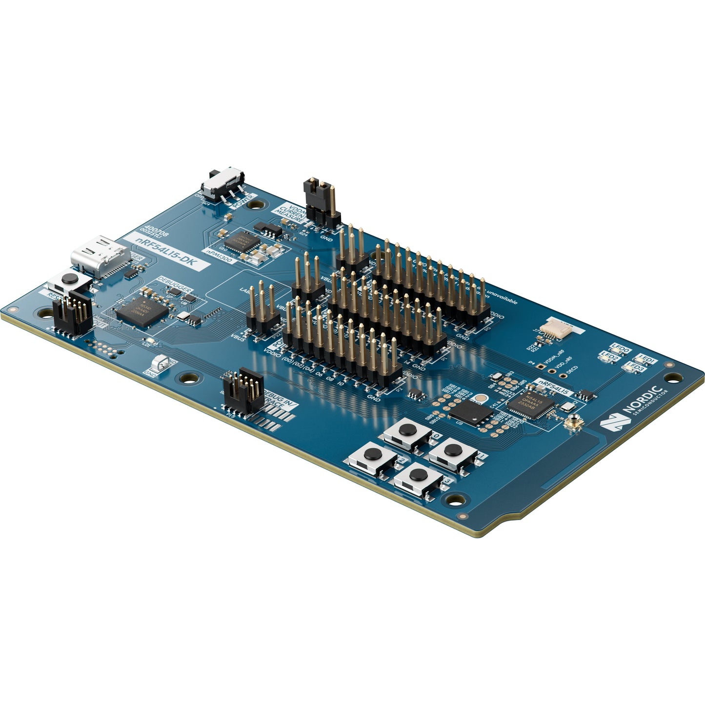 Nordic Semiconductor ASA NRF54L15-DK - Transceiver; 802.15.4 (Matter, Thread, Zigbee®), ANT, Bluetooth® 5.x (BLE), NFC