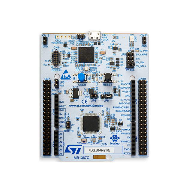 STMicroelectronics NUCLEO-G491RE STM32G4 NUCLEO-64 STM32G491RE EVAL BRD MCU 32 bits ARM® Cortex®-M4
