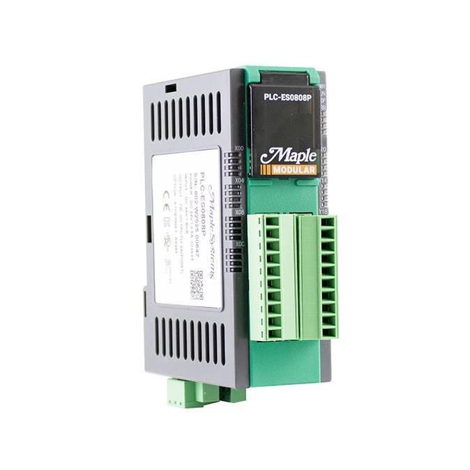 Maple Systems Inc PLC-ES0808P Modular PLC, 8DI, 8DO, HSC, expandable 8 - Digital