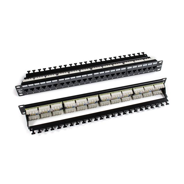 Hyperline PP3-19-24-8P8C-C5e-110-LB - Patch Panel, Cat5e RJ45 Jack