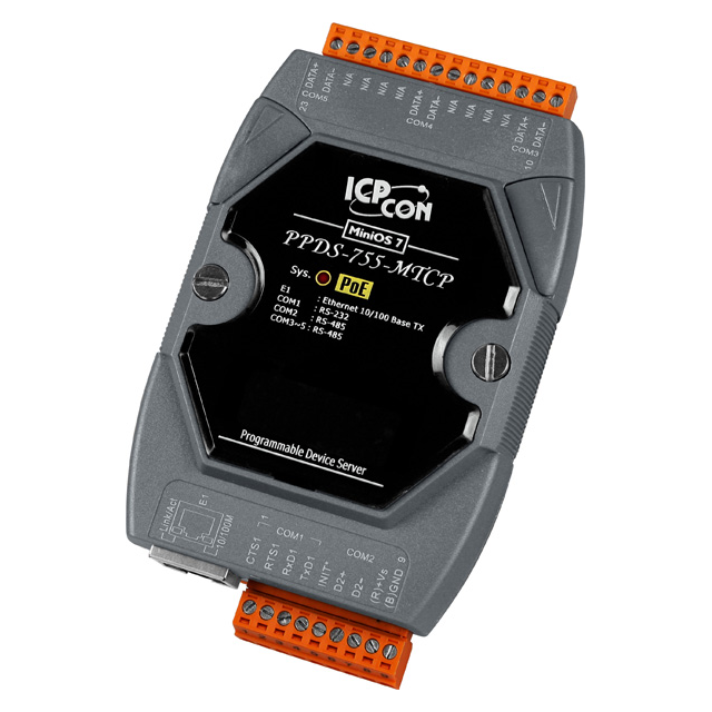 ICP DAS USA INC PPDS-755D-MTCP PPDS-700-MTCP Serial to Ethernet RS-232, RS-485