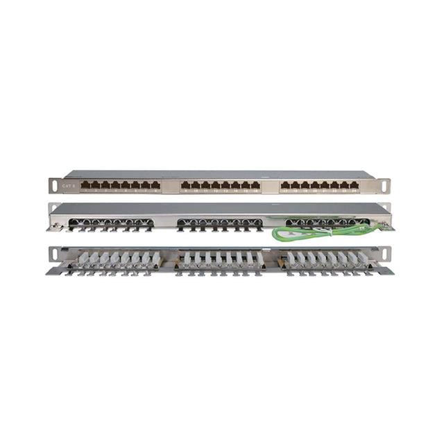 Hyperline PPHD-19-24-8P8C-C6-SH-110D - Patch Panel, Cat6 RJ45 Jack