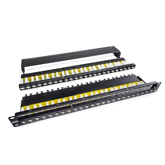 Hyperline PPHD-19-48-8P8C-C6A-110D - Patch Panel, Cat6A RJ45 Jack