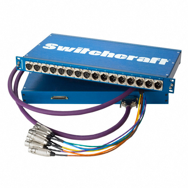 Switchcraft Inc. PT8FX8MX2DB25 PT Audio Jack Panel XLR, Male and Female