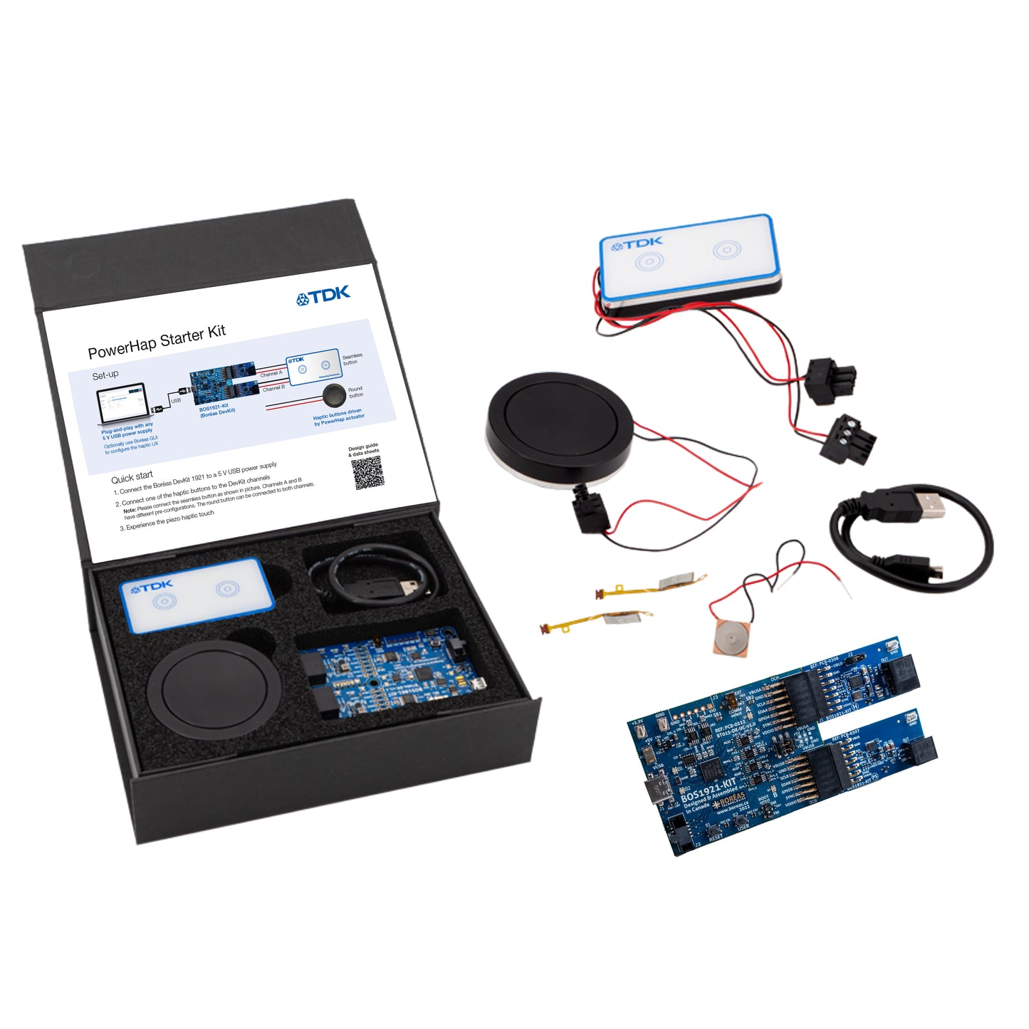 EPCOS - TDK Electronics Z63000Z2910Z1Z89 PowerHap™ PowerHap Starter Kit Motor Controller/Driver, Haptic/Vibration