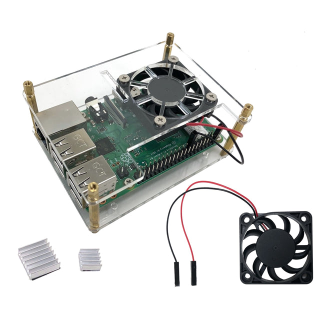 Micro Connectors, Inc. RAS-PCS06 - Raspberry Pi 1B+, 2B, 3A+, 3B, 3B+, 4B, Zero, Zero W Case