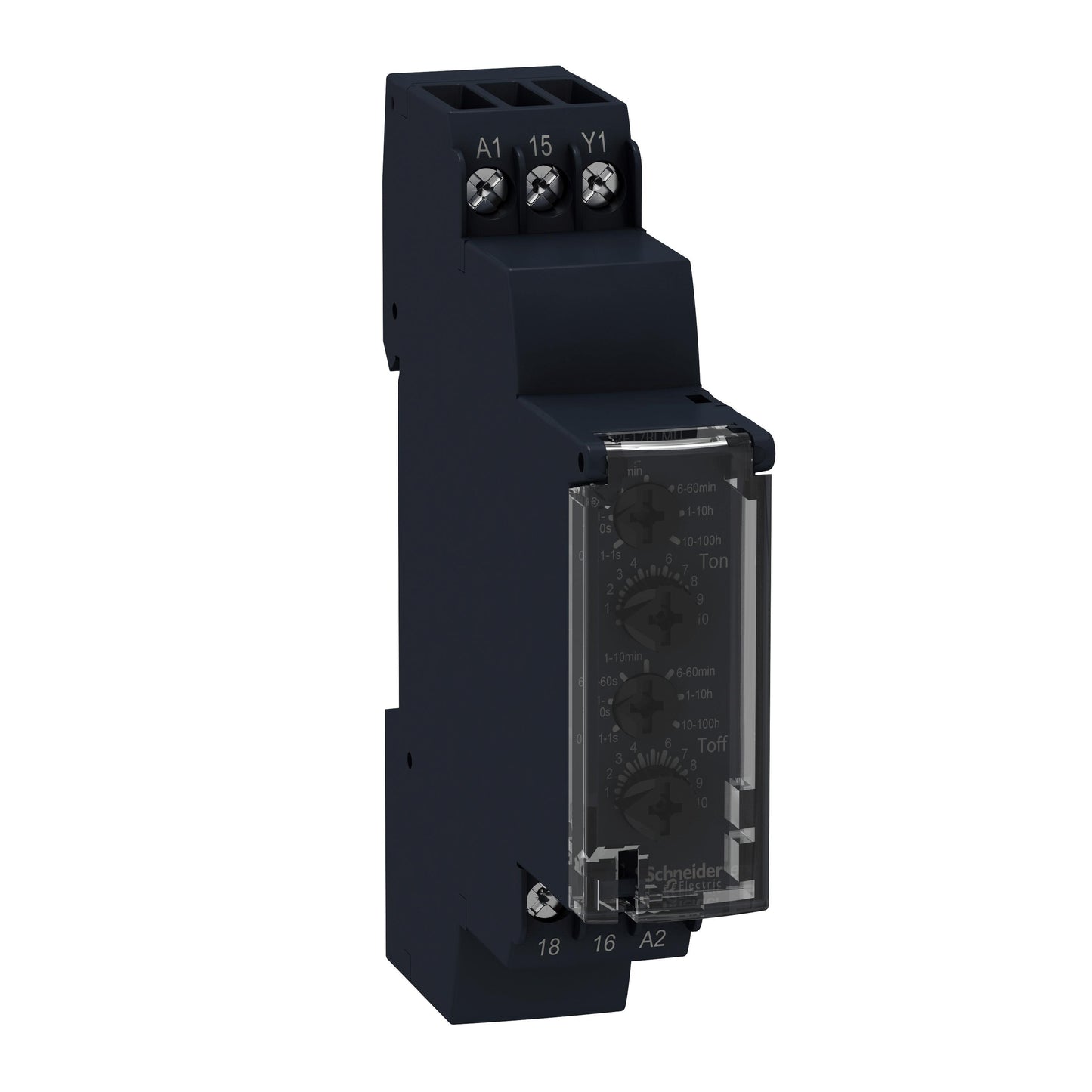 Schneider Electric RE17LLBM Harmony Riel DIN Relé de estado sólido 0.1 seg ~ 100 h 0.7A a 250VCA