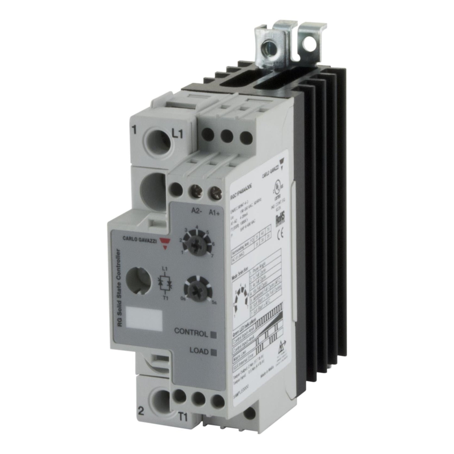 Carlo Gavazzi Inc. RGC1P23AA30E RGC1P Montaje de chasis, Riel DIN SPST-NO (Normalmente abierto) (1 Forma A)