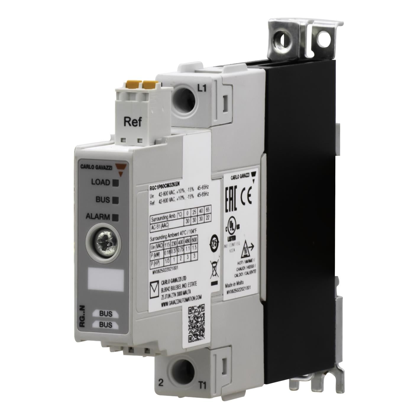 Carlo Gavazzi Inc. RGC1P60CM25KEN RGC1 Riel DIN SPST-NO (Normalmente abierto) (1 Forma A)