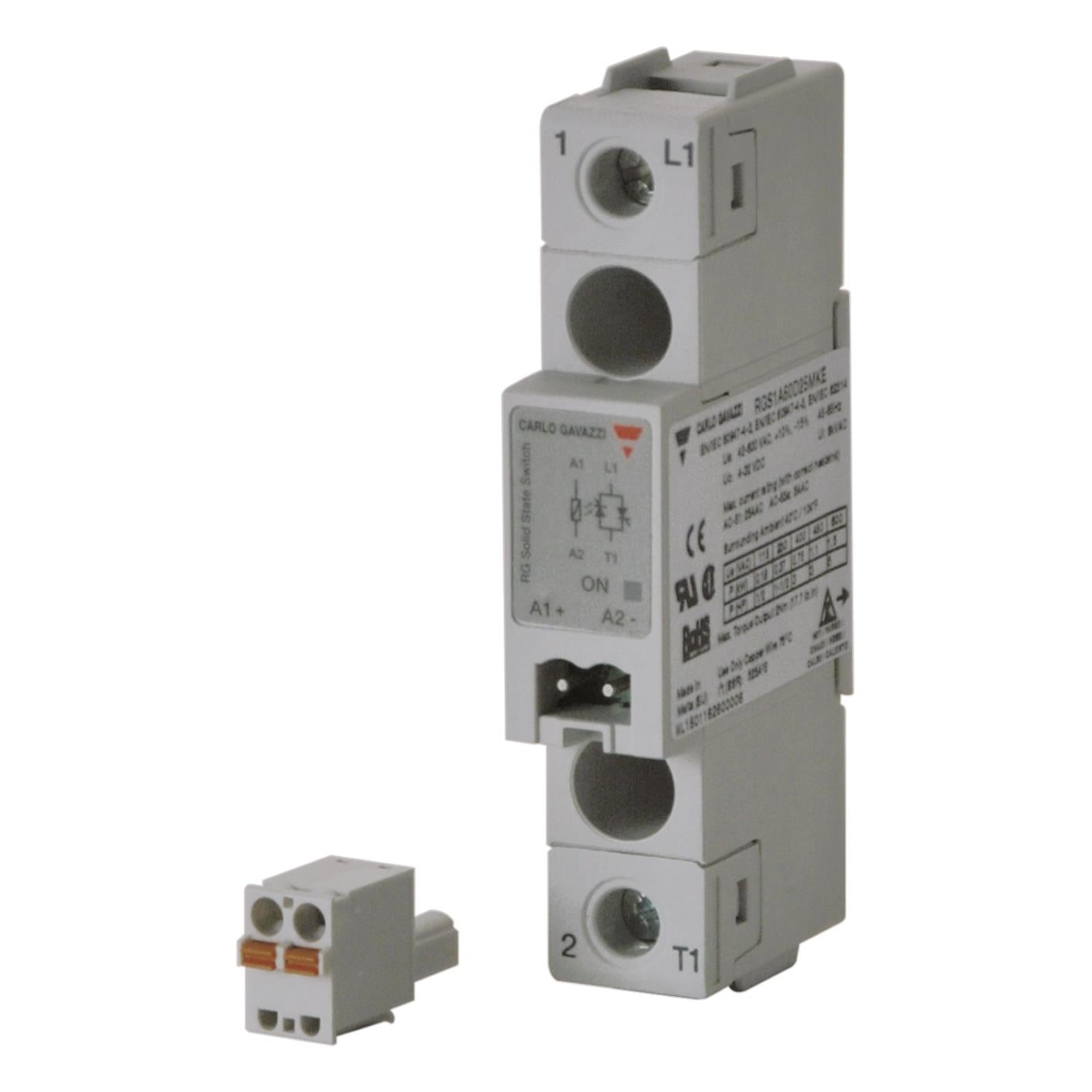 Carlo Gavazzi Inc. RGS1A60D50MKE RGS1 Montaje en panel SPST-NO (Normalmente abierto) (1 Forma A)