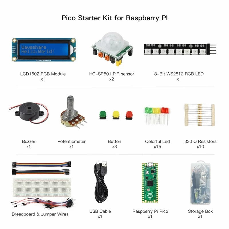 Elecrow RPK12039O - RASPBERRY PI PICO BASIC STARTER