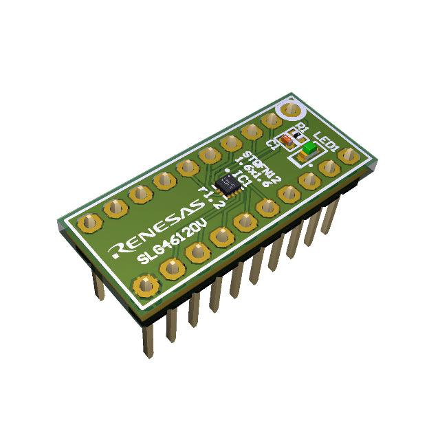 Renesas Electronics Corporation SLG46120V-DIP GreenPAK™ 20-PIN DIP PROTO BOARD SLG46120