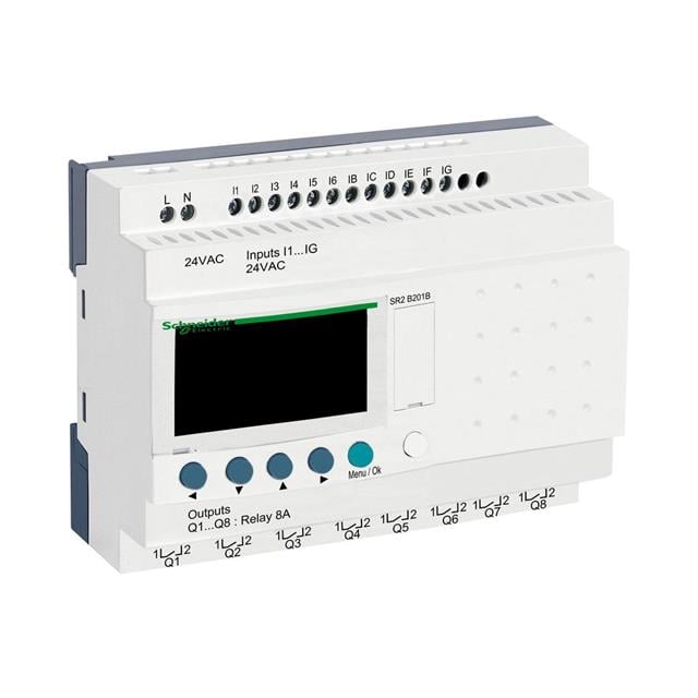 Schneider Electric SR2B201B Zelio Logic COMPACT SMART RELAY, ZELIO LOGIC 12 - Digital