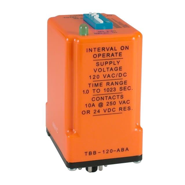 ATC-Diversified Electronics TBB-120-ABA TBB Para enchufe Relé mecánico 1 seg ~ 1023 seg 10A a 250VCA/24VCC