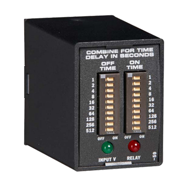 Littelfuse Inc. TDR4A12 TDR Para enchufe Relé mecánico 0.1 seg ~ 102.3 seg 10A a 120/240VCA