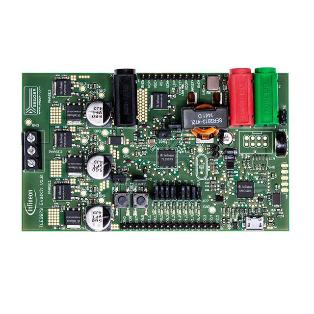 Infineon Technologies TLE9879EVALKITTOBO1 MOTIX™ EVAL BOARD FOR TLE9879 Motor Controller/Driver