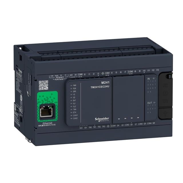 Schneider Electric TM241CE24R Modicon M241 LOGIC CONTROLLER, MODICON M241, 14 - Digital