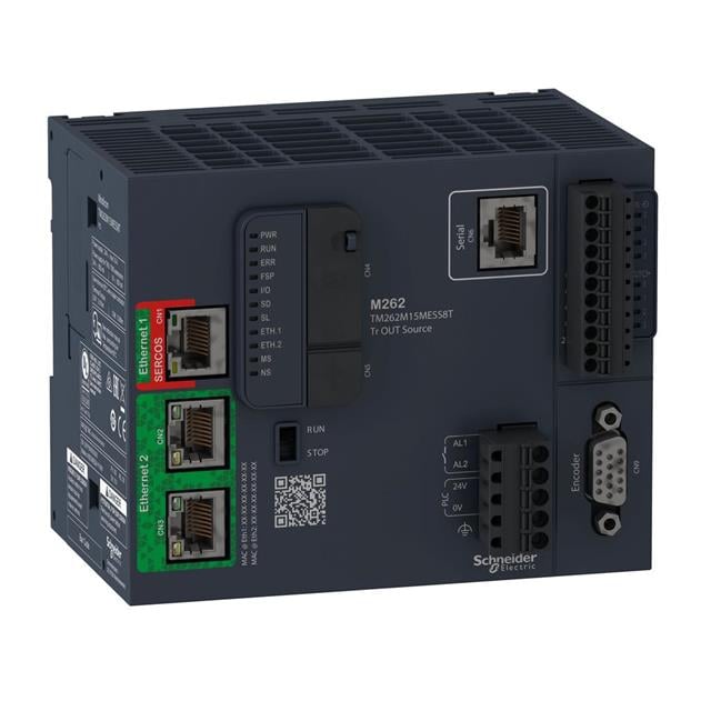 Schneider Electric TM262M15MESS8T Modicon M262 MOTION CONTROLLER, MODICON M262, 4 - Digital