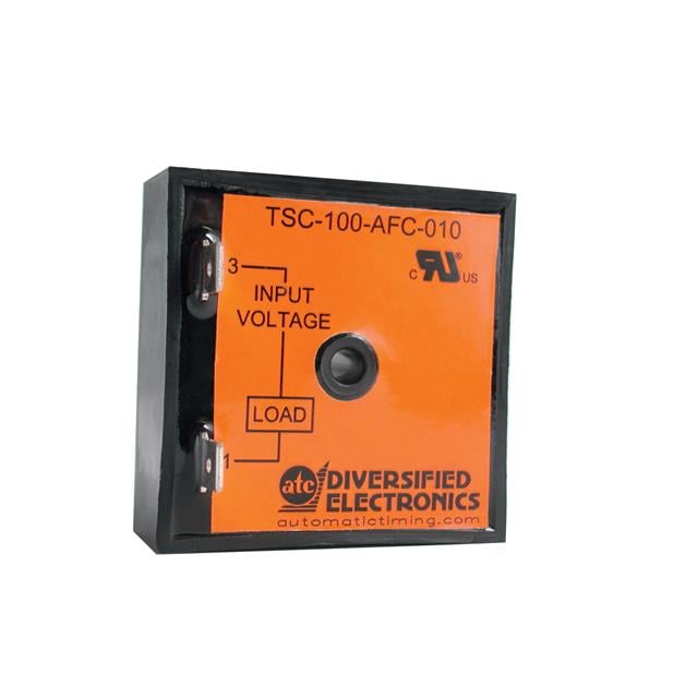 ATC-Diversified Electronics TSC-100-AFC-060 TSC Montaje de chasis Relé de estado sólido 0.6 ~ 60 seg 1A a 120VCA