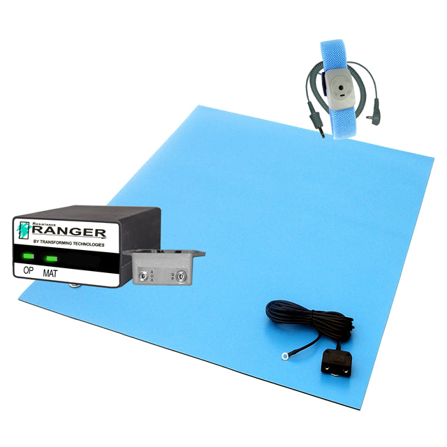 Transforming Technologies TTB2A-23LB - Workstation Monitor Work Surface, Wrist Strap (2) Monitoring