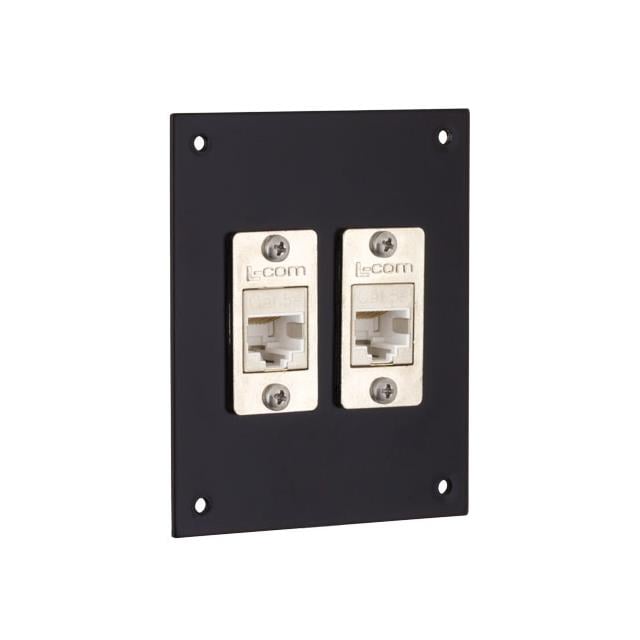 L-com USP2ECF-SC5EBM - Patch Panel, Cat5e RJ45 Jack