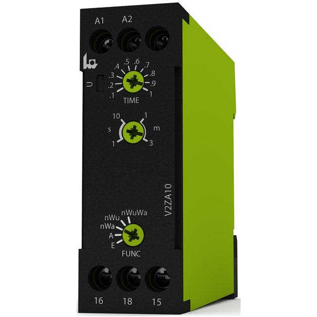 TELE Controls Inc V2ZA10 3MIN 24-240V AC/DC - Riel DIN Relé mecánico 0.1 ~ 10 seg 5A a 250VCA