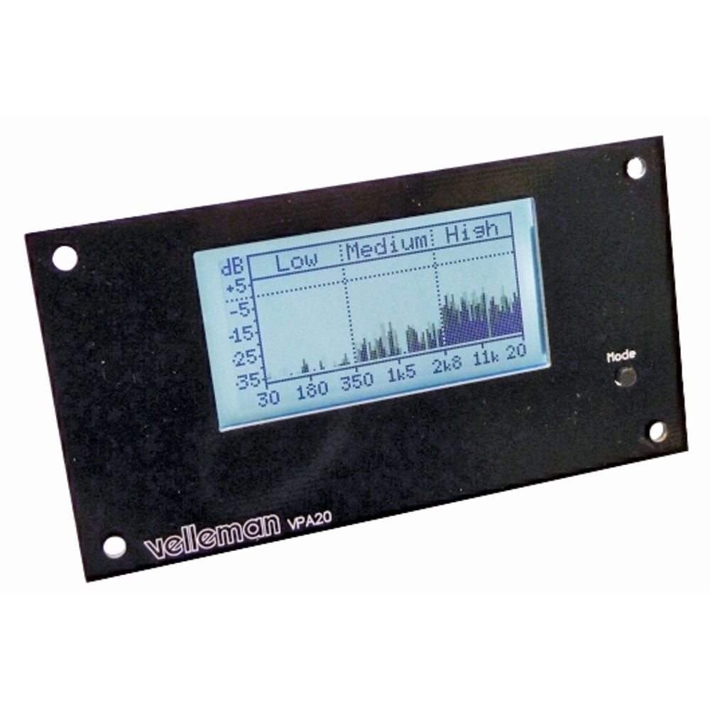 Velleman WSAH8098 Whadda KIT,AUDIO ANALYZR,RMS/PEAK PWR