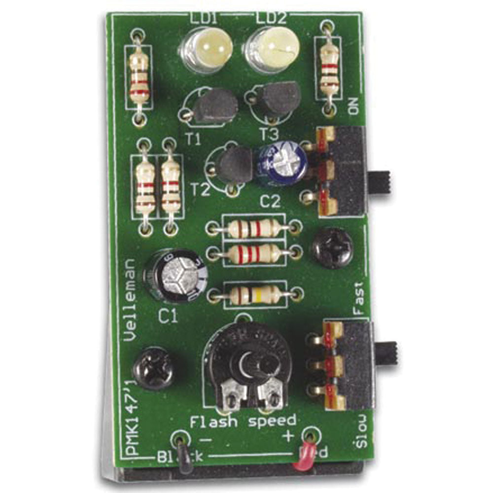 Velleman WSL147 Whadda KIT,DUAL WHITE LED STROBOSCOPE