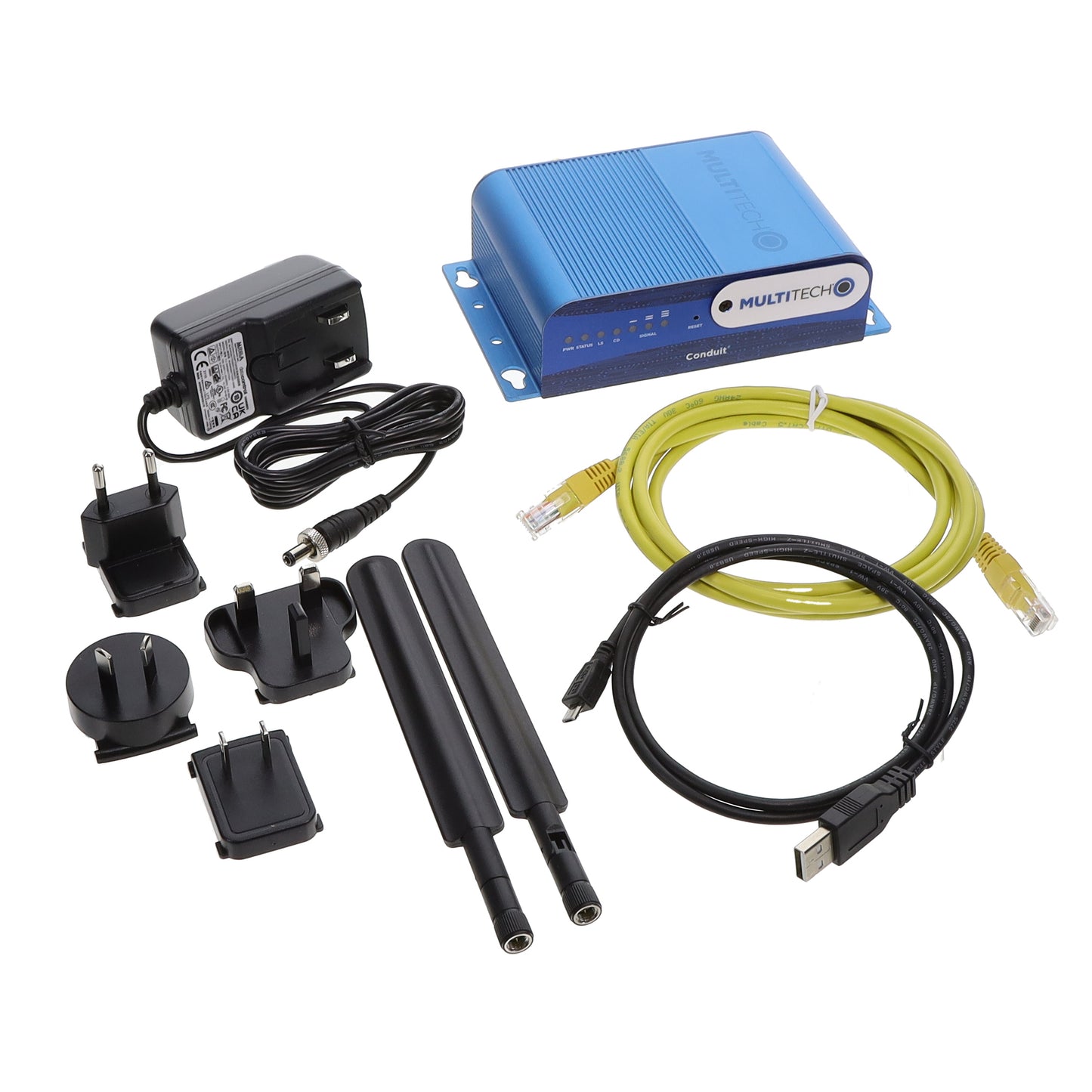 Multi-Tech Systems Inc. MTCDT-L4G1-246A-WW MultiTech Conduit® Compuerta 802.11 a/b/g/n, GLONASS, GNSS, GPRS, GPS, HSPA+, LoRa, LTE