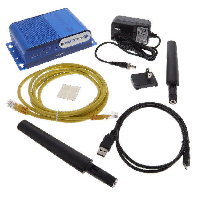 Multi-Tech Systems Inc. MTCDT-L4N1-246A-US MultiTech Conduit® LTE CAT4 PROG GATEWAY 8CH Gateway
