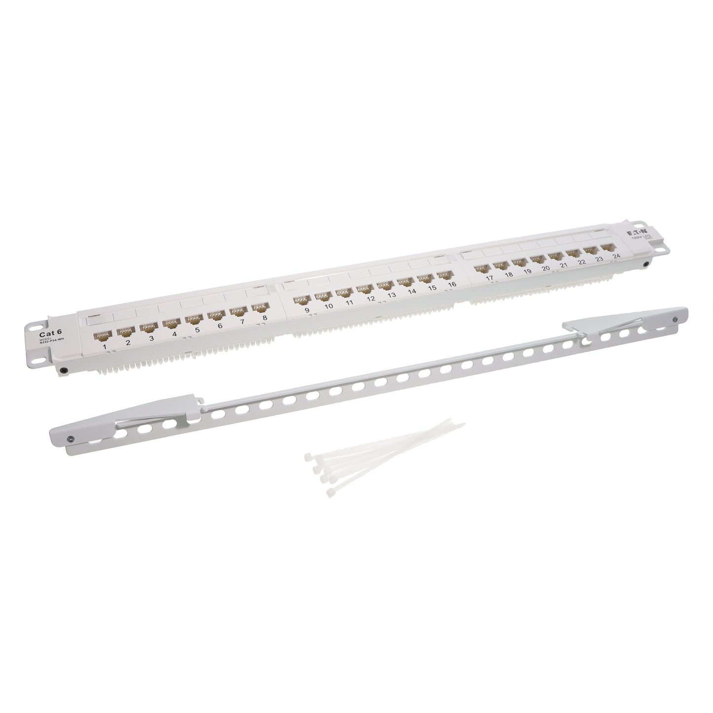 Eaton Tripp Lite N252-P24-WH - Patch Panel, Cat6 RJ45 Jack