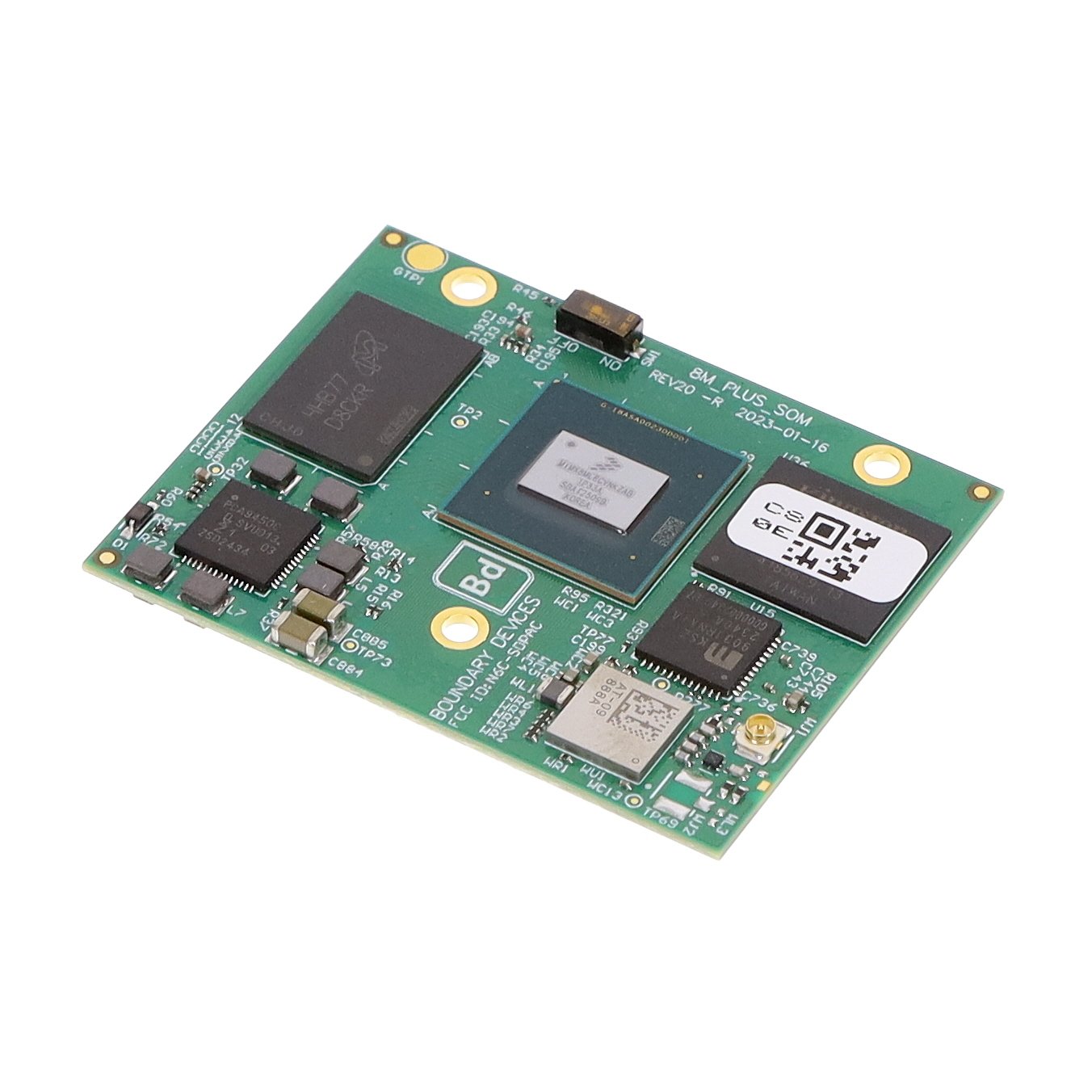 Ezurio N8MP_SOM_4R16EWB_I Nitrogen8M Plus iMX8M Plus SOM ARM® Cortex®-A53, ARM® Cortex®-M7, i.MX8M Plus