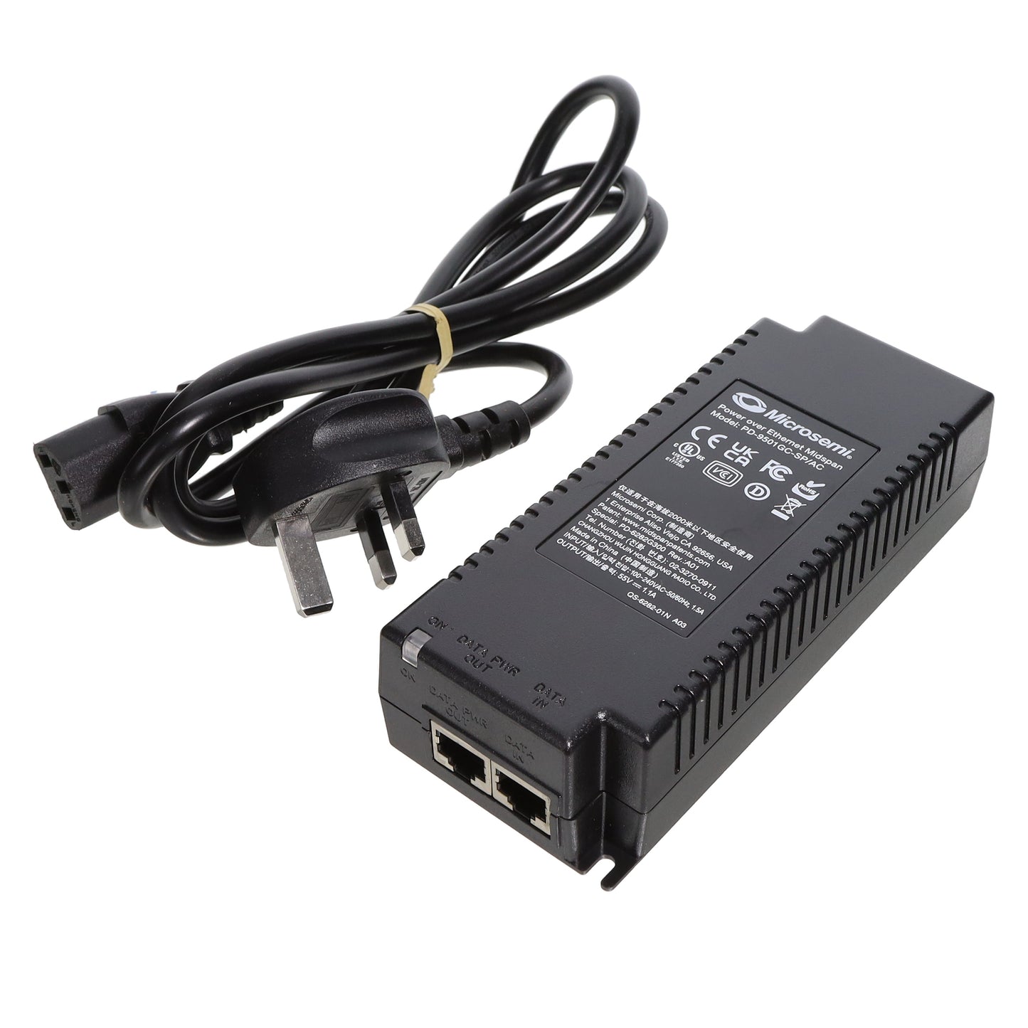Microchip Technology PD-9501GC-SP/AC-UK PowerDsine® Inyector Midspan 100 ~ 240VCA