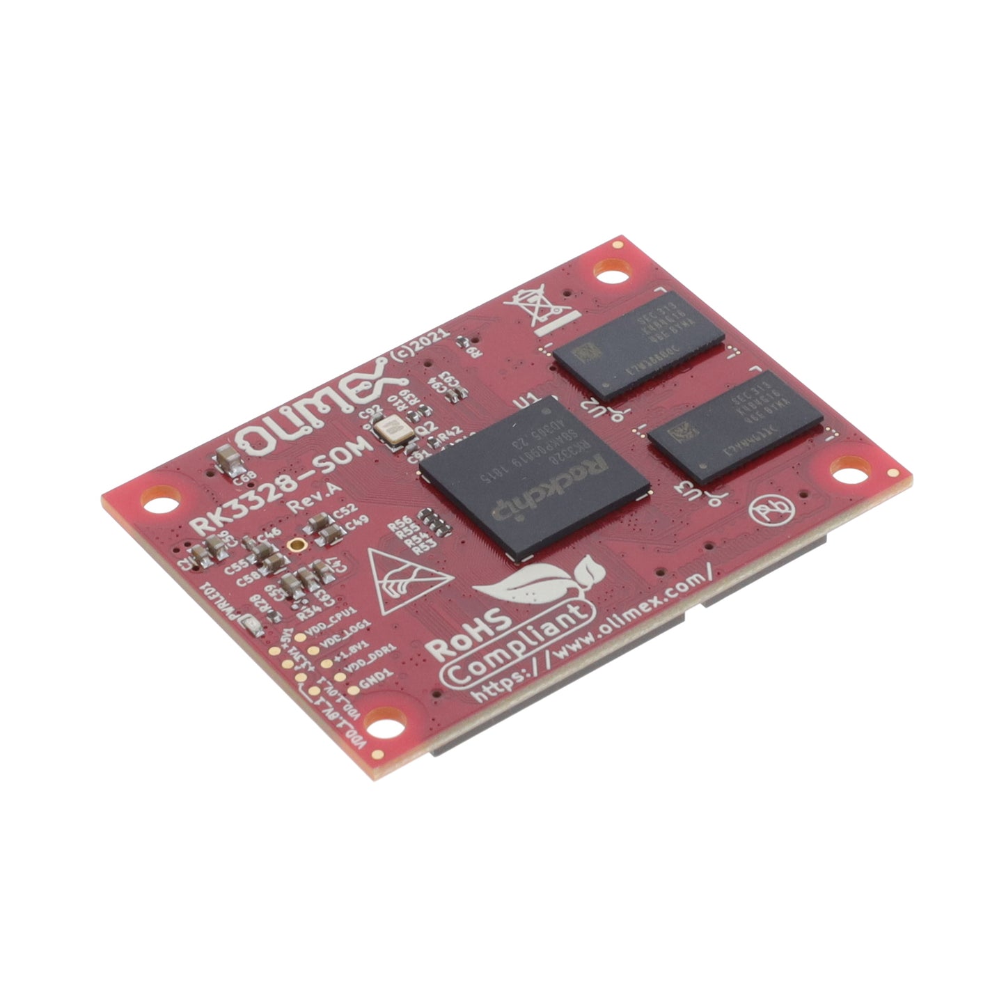 Olimex LTD RK3328-SOM-1G - MPU Core ARM® Cortex®-A53