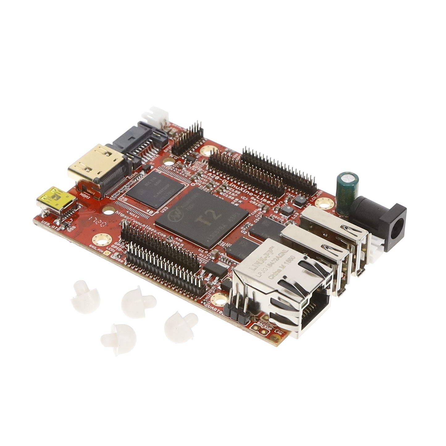 Olimex LTD T2-OLINUXINO-LIME2-E16GS16M-IND OLinuXino - Allwinner A20 ARM Cortex-A7