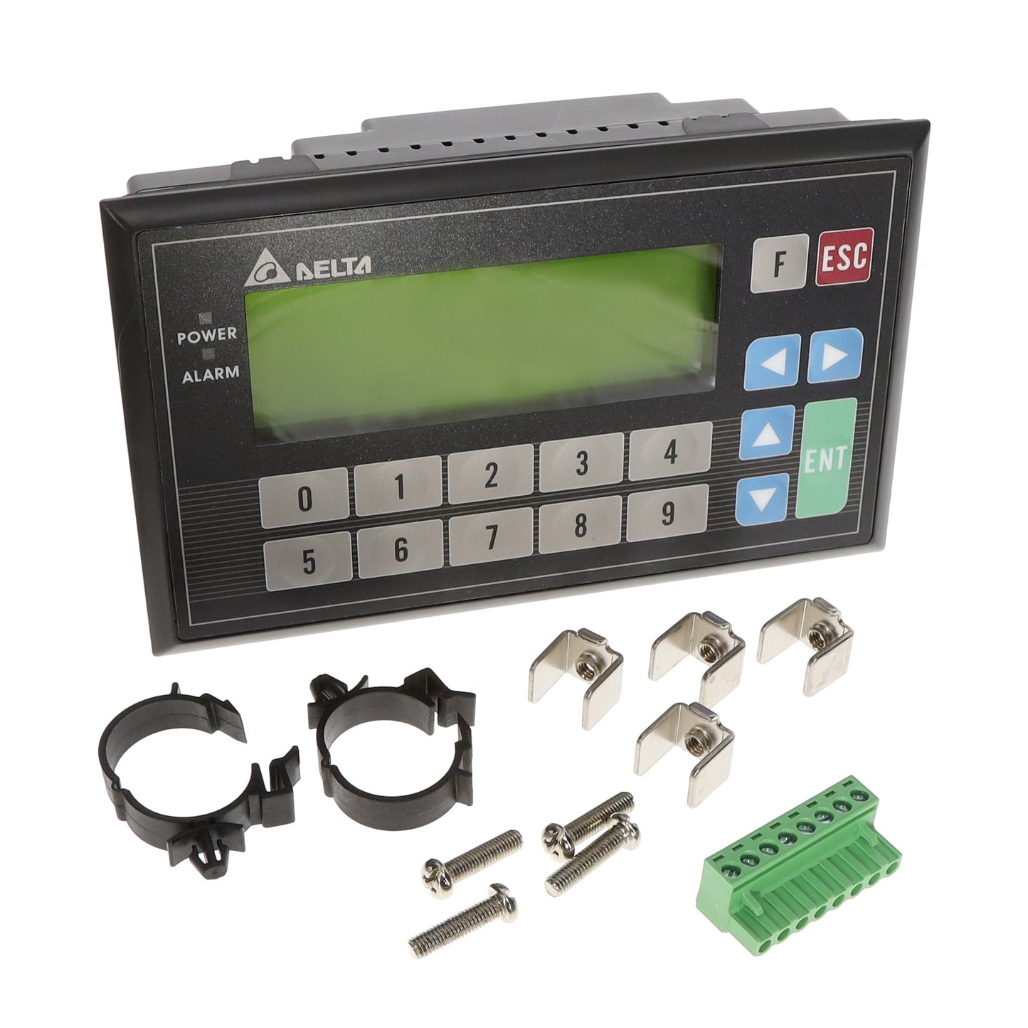 Delta Electronics/Industrial Automation TP04P-22XA1R TP 4-LINE TEXT PANEL HMI WITH BUILT 12 - Digital (8), Analog (4)