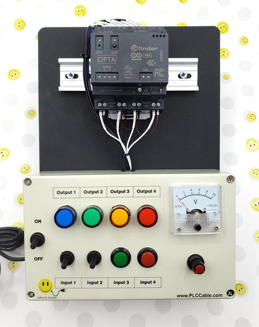 PLC Cables Inc IDE OPTA Starter Kit PLC WiFi 485 Trainer Pro Industrial IoT Ethernet Training Hecho para Arduino, AFX00002-T