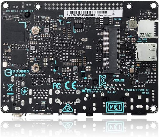 Tinker Edge T, Mismo SOM que Coral Dev Board,1GB RAM+8GB eMMC