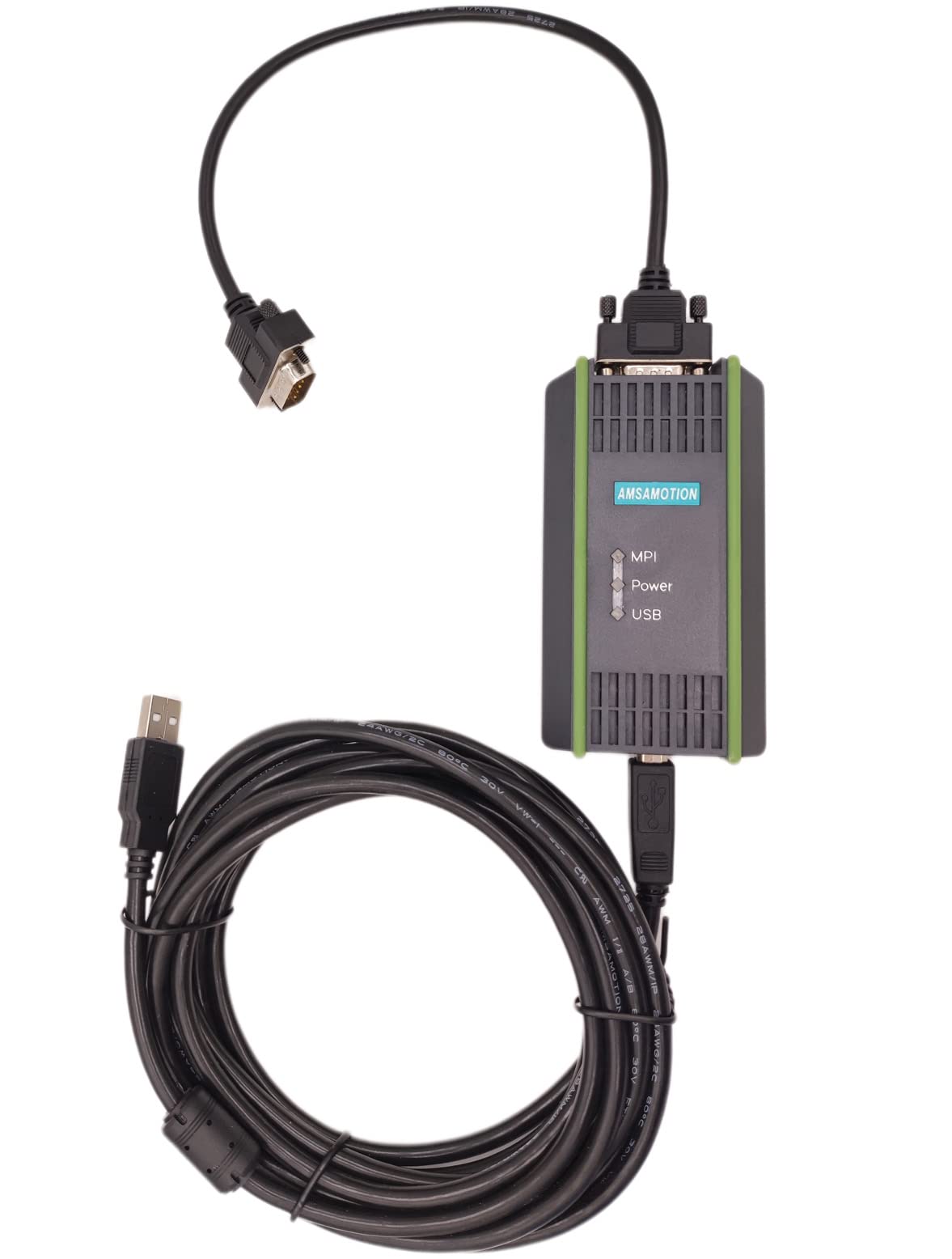 Compatible con cable de programación PLC Siemens S7-200/300/400, línea de descarga de datos 6ES7972-0CB20-0XA0, adaptador de PC USB/MPI Cable USB para Siemen S7-200/300/400 PLC MPI/DP/PPI Cable