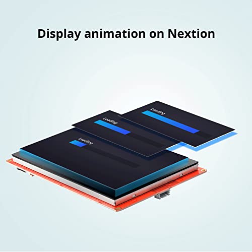 Nextion Pantalla HMI de 7.0 ″ Serie inteligente NX8048P070-011C Pantalla táctil capacitiva LCD-TFT 800 * 480 Soporte Video Audio Animación Play Funciones y RTC, adecuado para dispositivos inteligentes