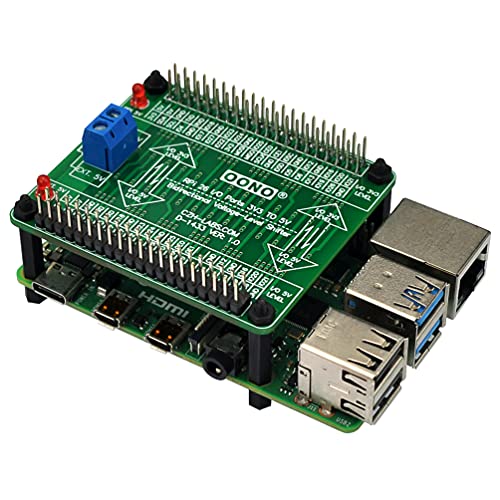 RPi 3.3V a 5V 26 E/S Módulo de cambio de nivel de voltaje bidireccional para Raspberry Pi, convertidor de nivel lógico